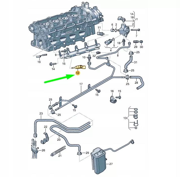 фото №10, Audi a3 8p клапан впрыскной 06f906036a oem
