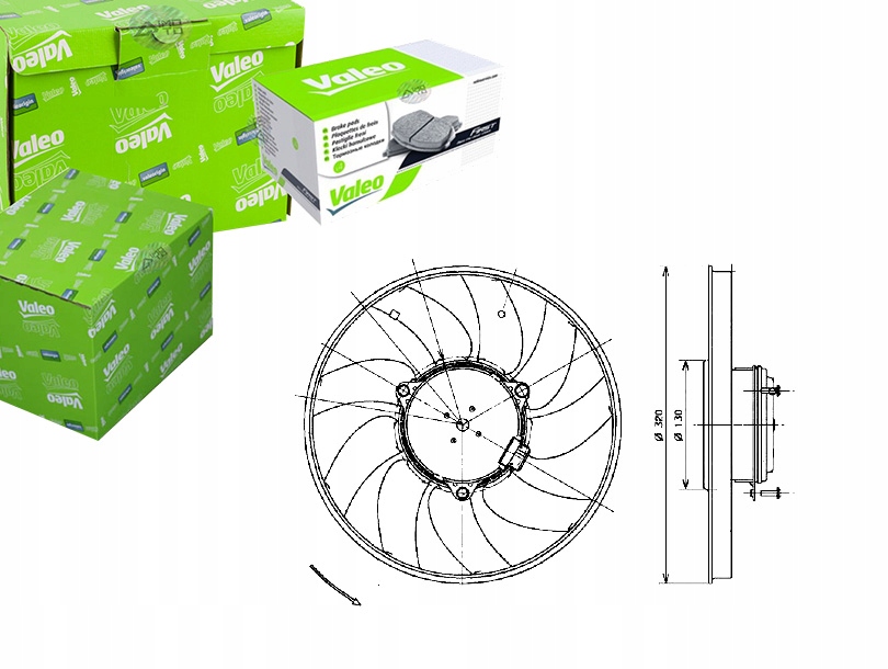 фото №1, Вентилятор радіатора mercedes sprinter valeo