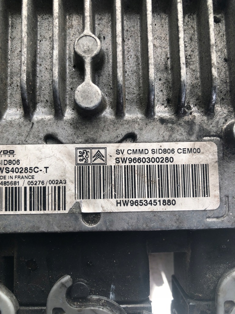 фото №6, Блок керування набір стартовий citroen c3 1.4 hdi 9660300280