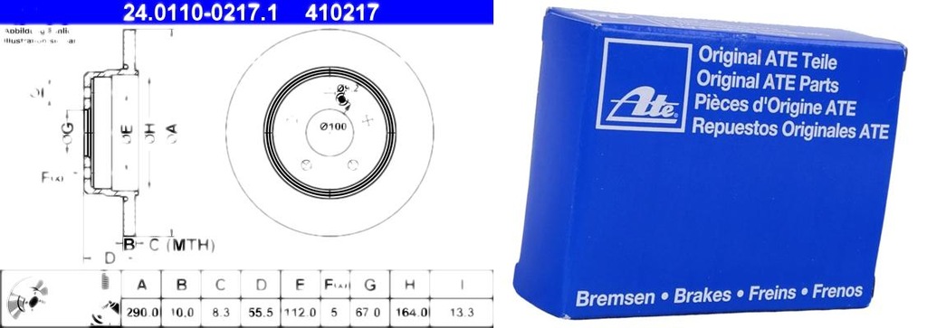 фото №1, Диск гальмівний. mercedes w210 e-klasa 96-02 задня 29