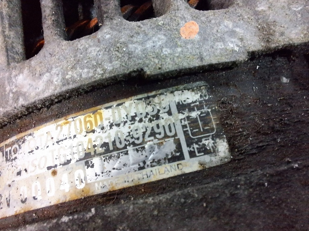 фото №5, Генератор 27060-0y060 toyota yaris auris 1.33 vvti