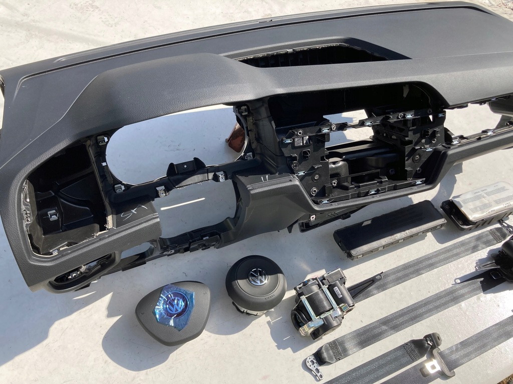 фото №6, Vw touran 5t 5ta панель приладів панель приладів консоль подушки безпеки pas