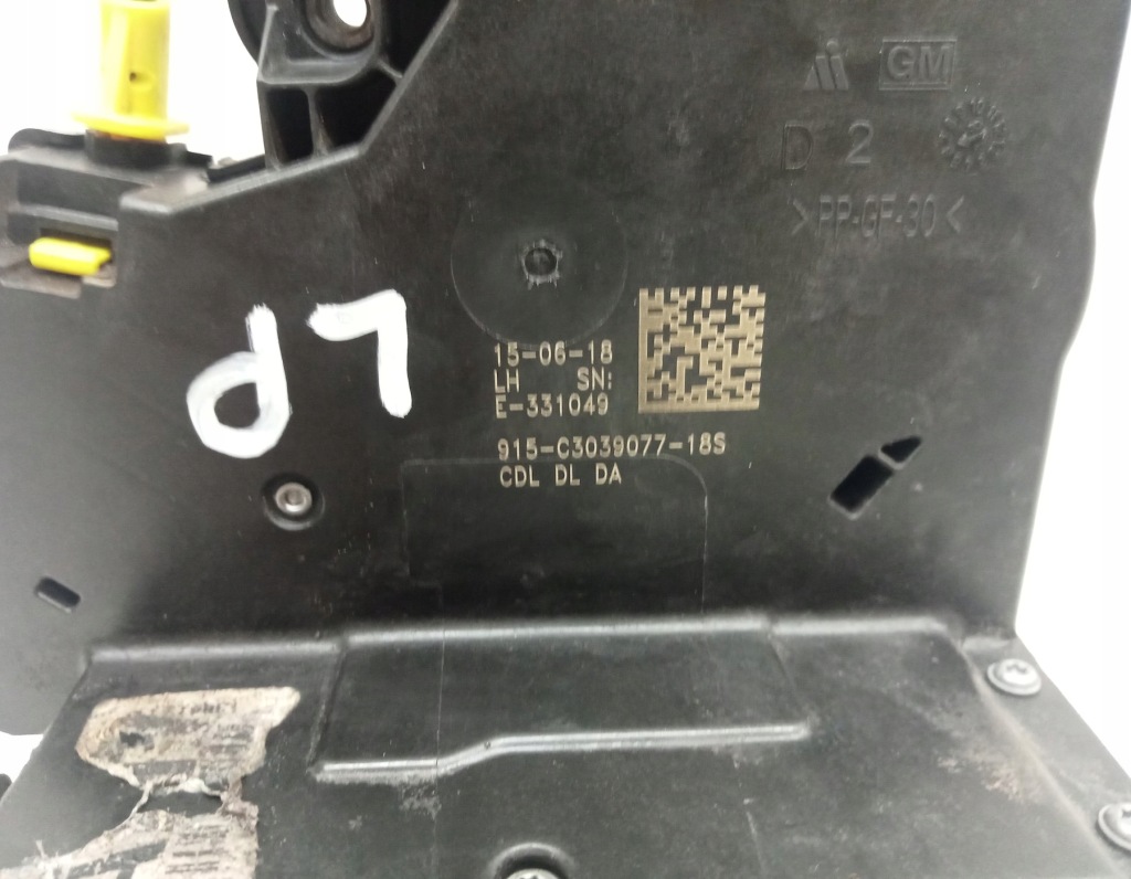 фото №2, Замок дверь левый перед opel astra k c3039077