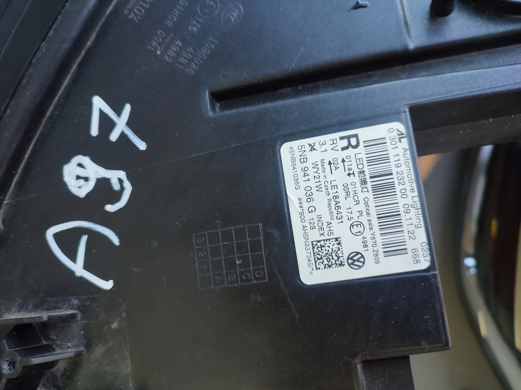 фото №12, Лампа лампи передні vw tiguan 5nb lift full led повний igły org