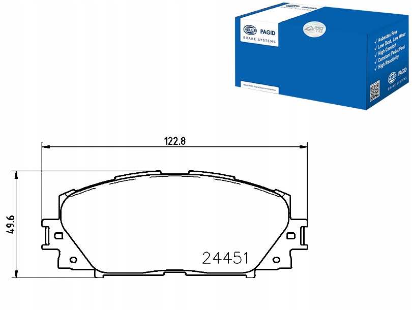 Купить Hella pagid тормозные колодки тормозные lexus ct 200h zwa10_
