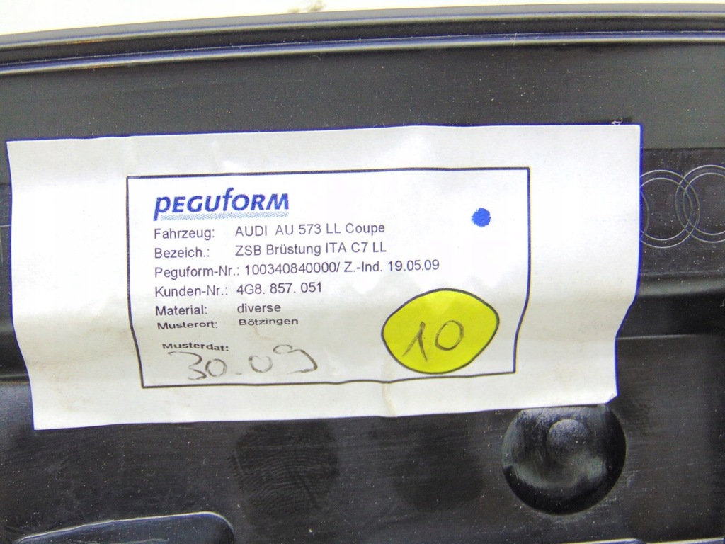 фото №8, Молдинг верхній консолі панелі audi a7 4g 4g8857051 eu