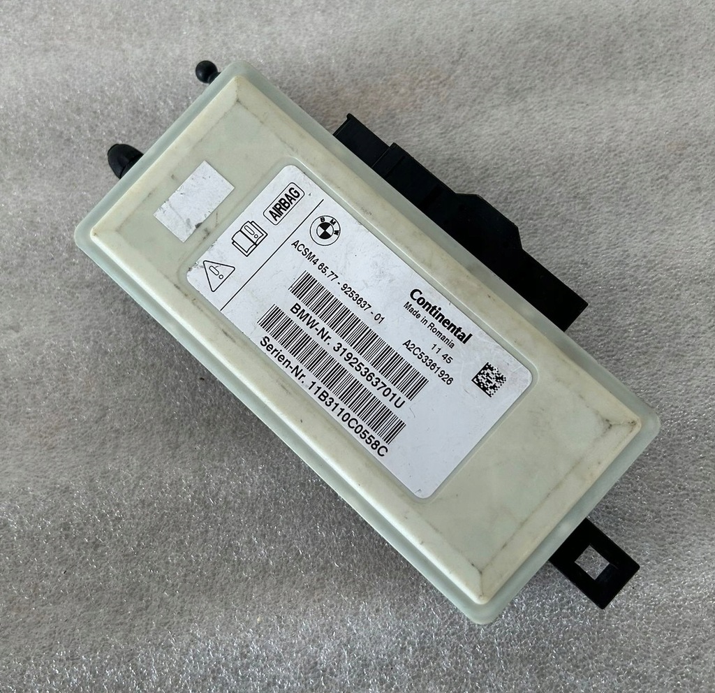 фото №1, Модуль блок управления подушка безопасности bmw 9253637