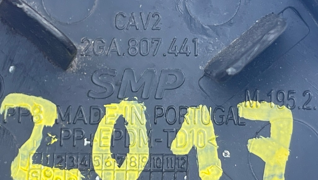 фото №3, Заглушка бампера фаркоп задня vw t-roc 2ga8072441