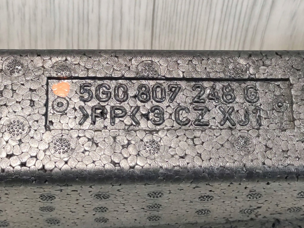 Vw golf vii 7 пена абсорбер бампера перед 5g0807248g Киев