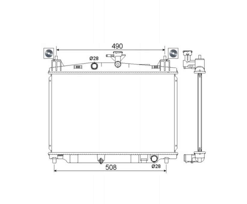 фото №1, Радіатор mazda 2 10- zy8415200a