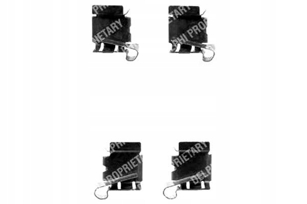 фото №2, Набор монтажный тормозных колодок lexus перед gs is 2,0-4,3