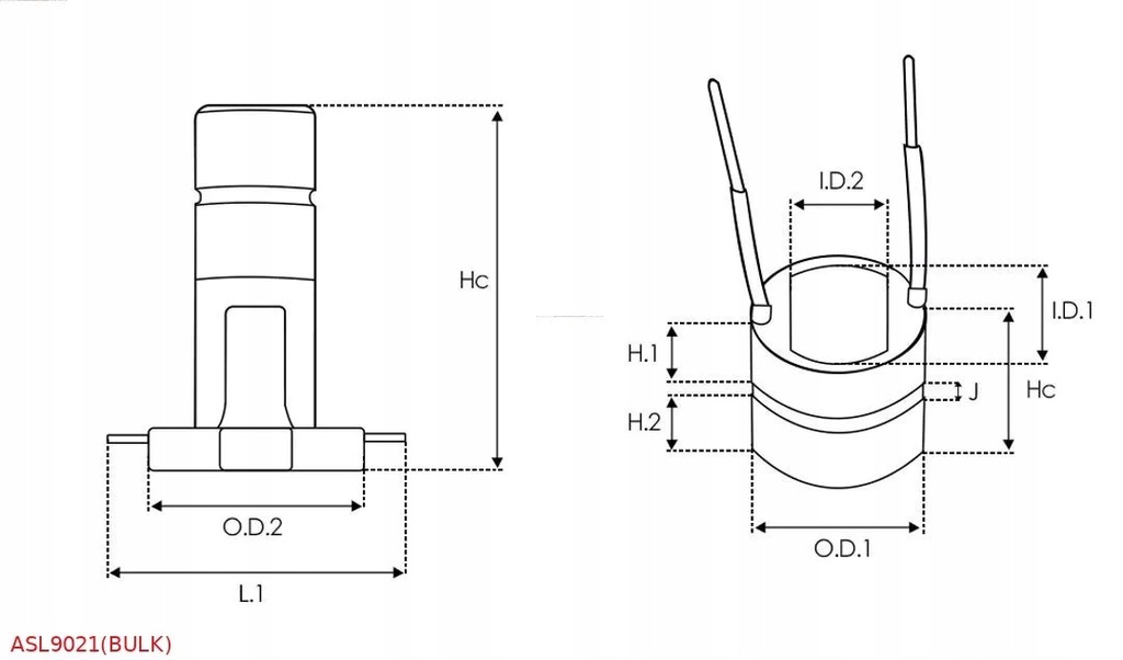 фото №3, Кільце / komutator генератора asl9021 bulk