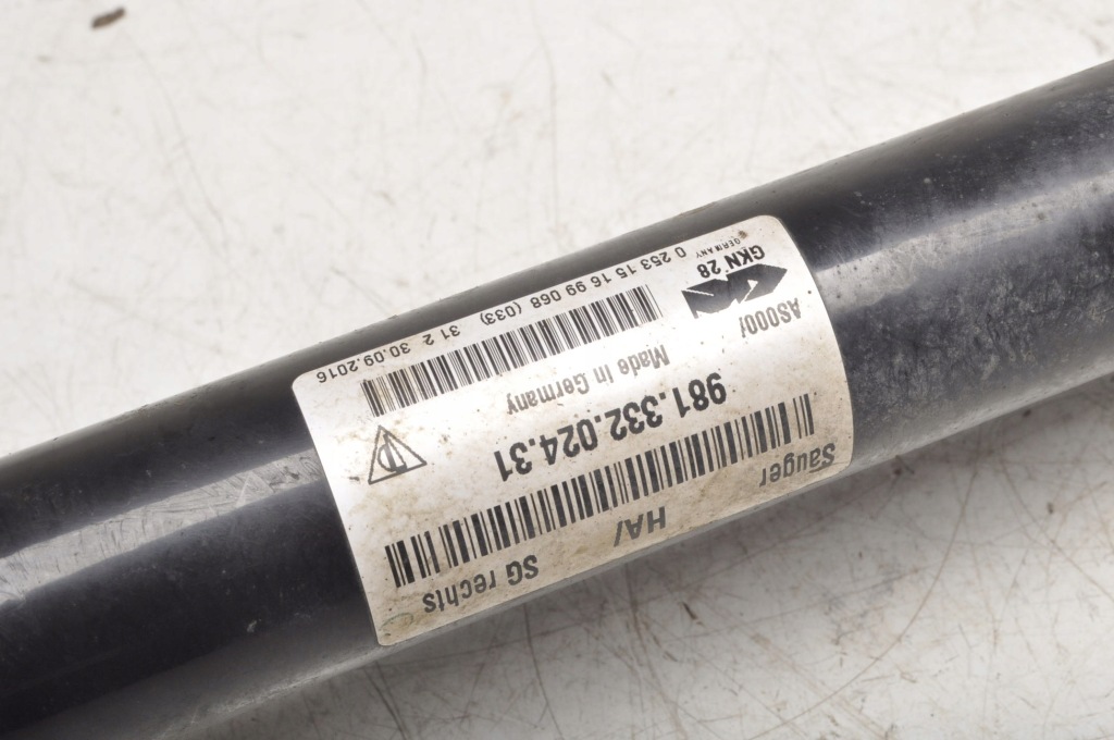 Porsche 718 cayman 982 2.0 приводной вал правая задняя 98133202431 Недорого