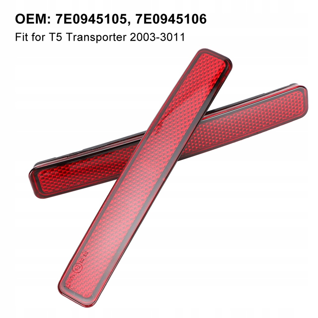 фото №16, Отражатель бампера задняя p do vw transporter t5