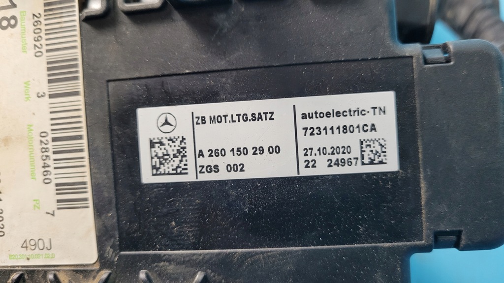 фото №13, Mercedes h247 gla жгут двигателя 2.0t 260.920 a2600106100