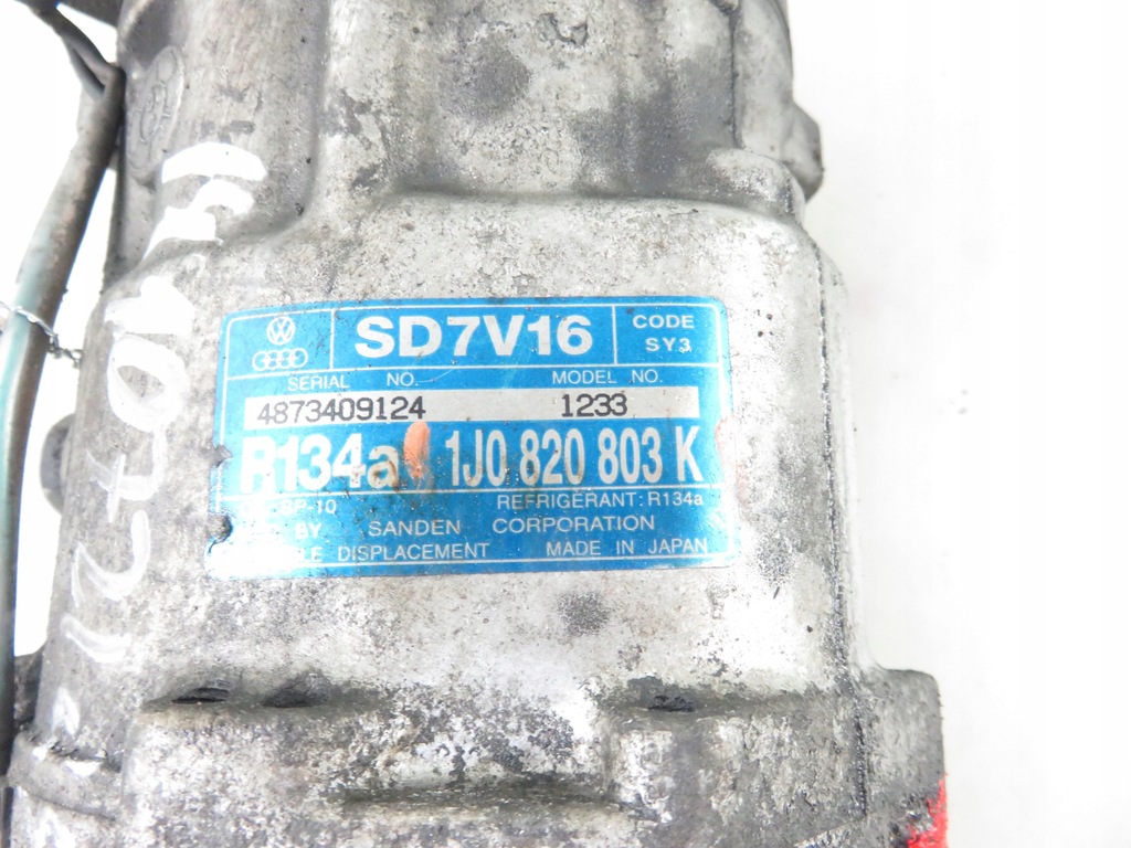 фото №11, Компресор кондиціонера vw bora 1.9 tdi 1j0820803k