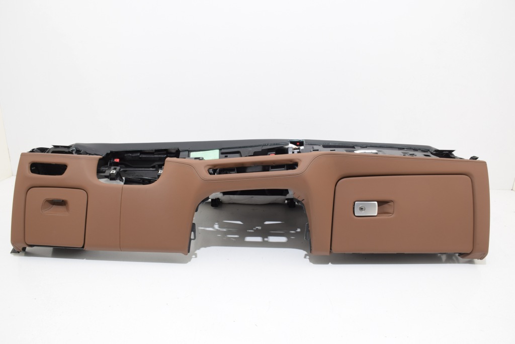 фото №11, Bmw x5 g05 x5m f95 lci lift панель приладів приладова консоль шкіра hud tarumabraun