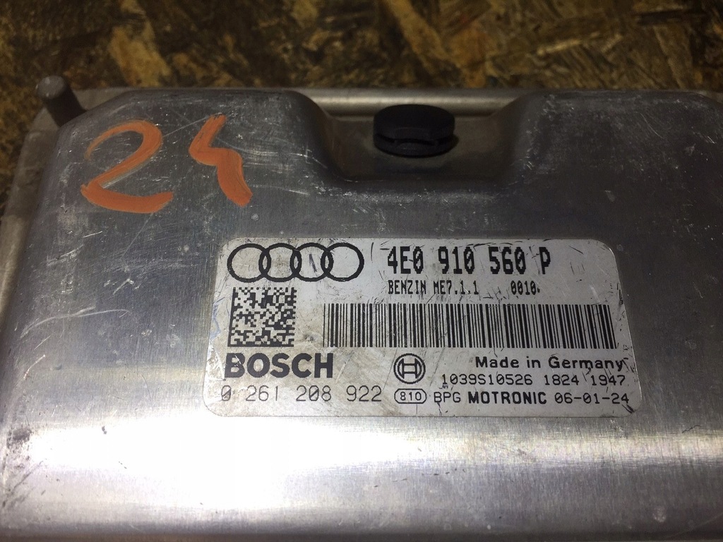 фото №7, A8 d3 4.2 бортовой компьютер блок управления двигателя 4e0910560p