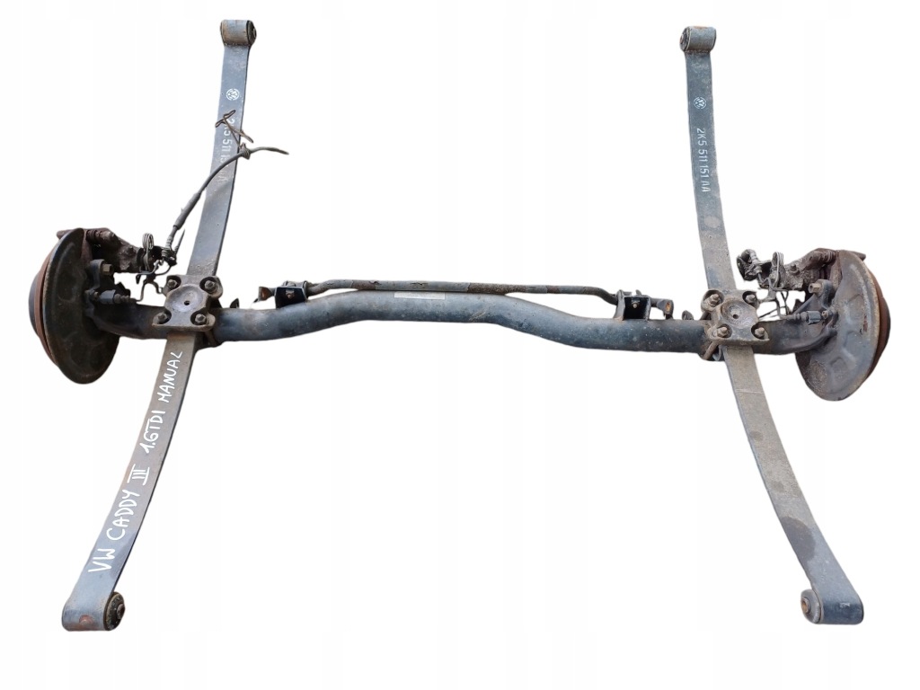 фото №1, Vw volkswagen caddy iii lift подвеска задняя балка подвеска задняя oś задняя