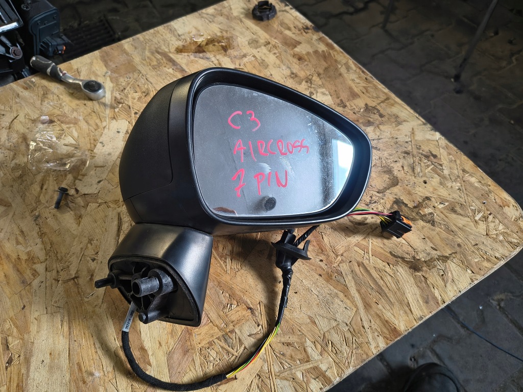 фото №1, Citroen c3 aircross зеркало правое 12 pin idealne europa