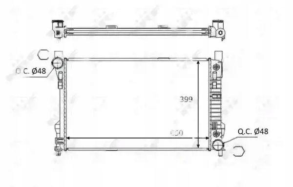 фото №1, Радіатор wody 58390 nrf mercedes clk c209