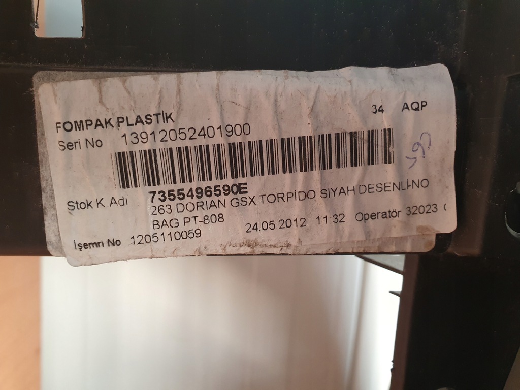 фото №6, Консоль панель приладів подушка подушка безпеки opel combo d doblo 2