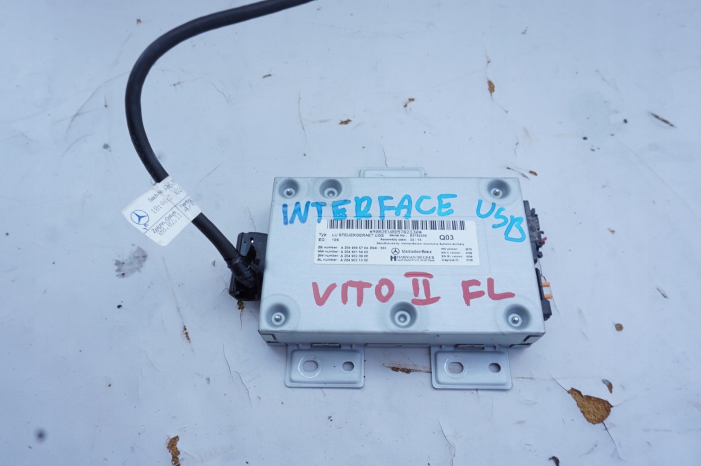 фото №1, Модуль интерфейс usb a2049005704 mercedes vito w639 2 ii fl