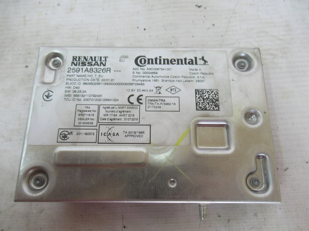 фото №1, Блок керування renault megane iv 1.3 tce 2591a8326r