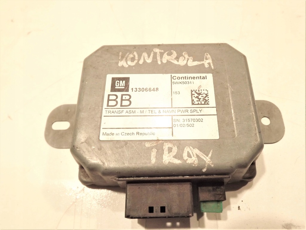 фото №1, Модуль блок управления навигации 13306648 opel mokka