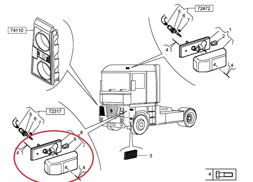 фото №2, Поворотник поворотник боковий renault magnum