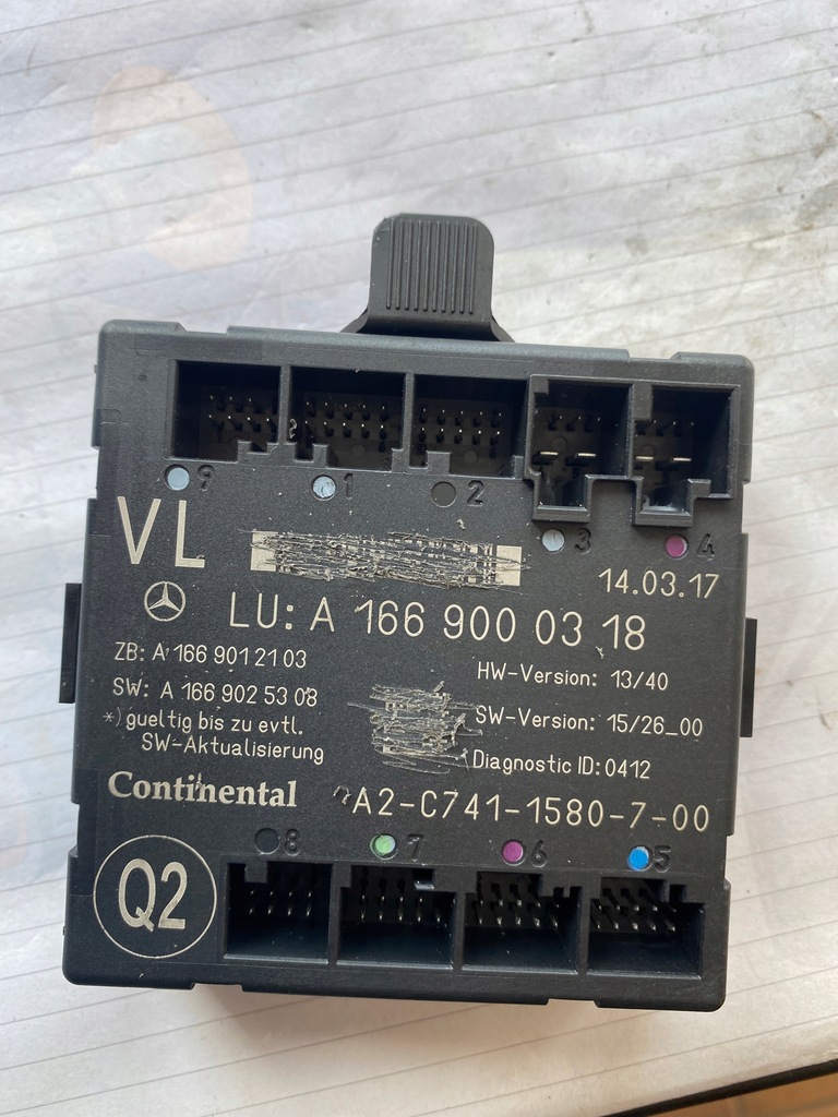 фото №1, Модуль дверь левый перед mercedes 166 1669000318