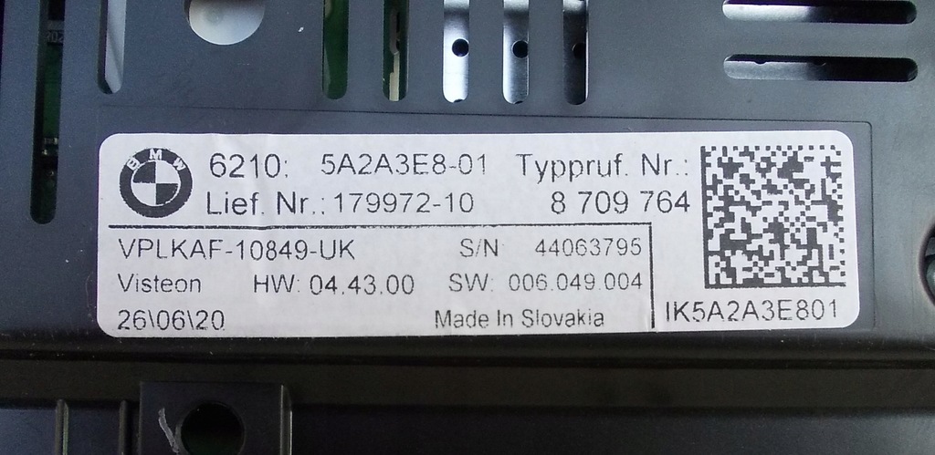 фото №8, Bmw 1 f40 лічильник eu 8709764