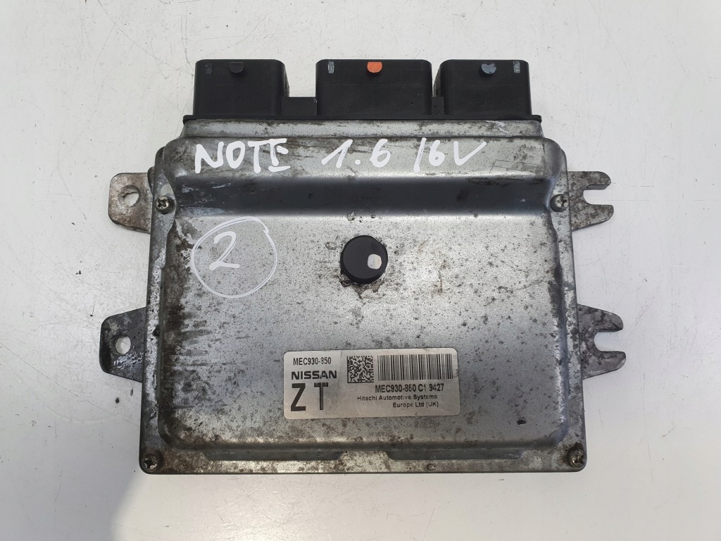 фото №1, Nissan note 1.6 16v блок управления двигателя бортовой компьютер mec930-850