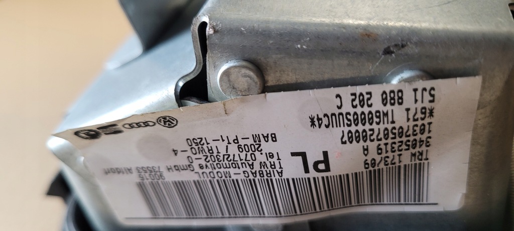 фото №12, 2x подушка skoda fabia ii roomster 5j1880202c europa оригінал демонтаж