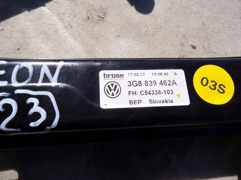 фото №5, Підйомник скло правий задня 3g8839462a vw arteon