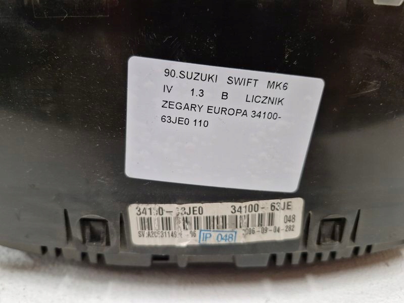 фото №7, Suzuki swift mk6 iv 1.3 b счетчик приборы europa 34100-63je0