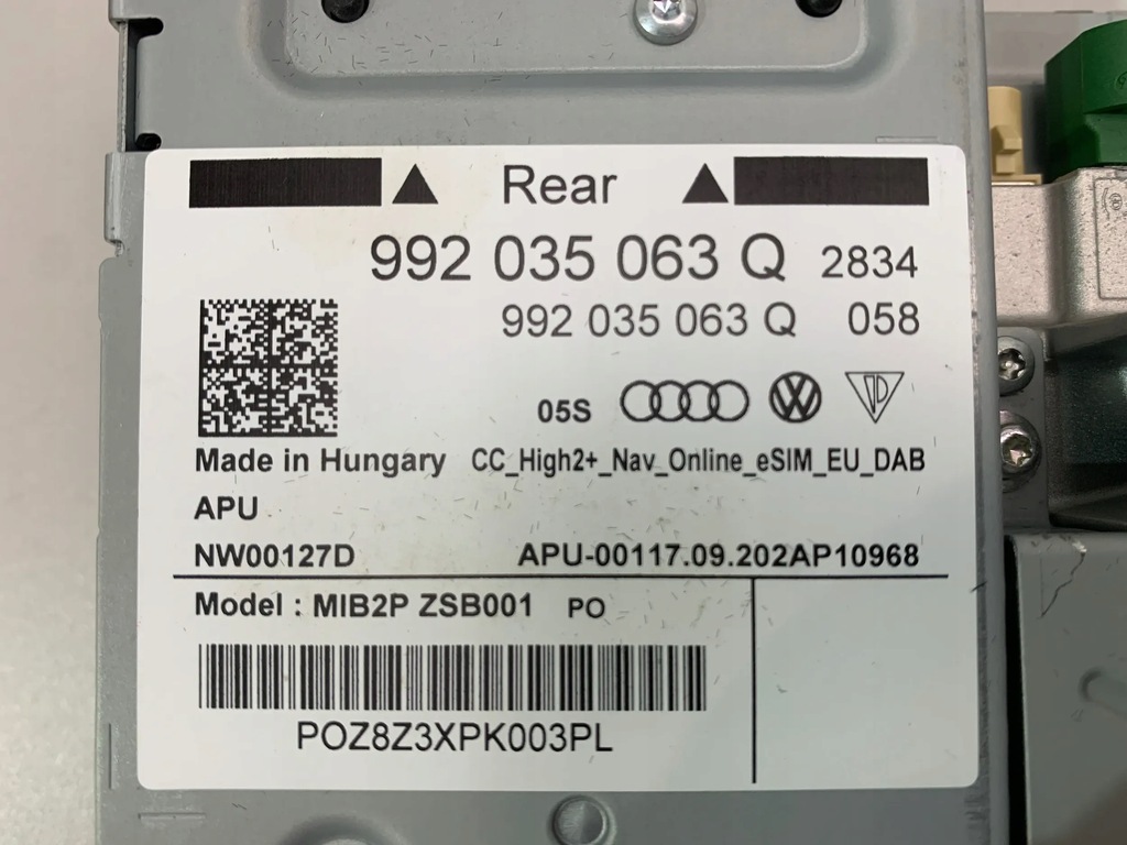 фото №7, Porsche 911 992 блок радио исправна легальная 992035063q