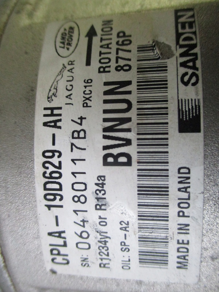 фото №5, Компрессор кондиционера land rover discovery iv range rover 4 cpla-19d629-ah