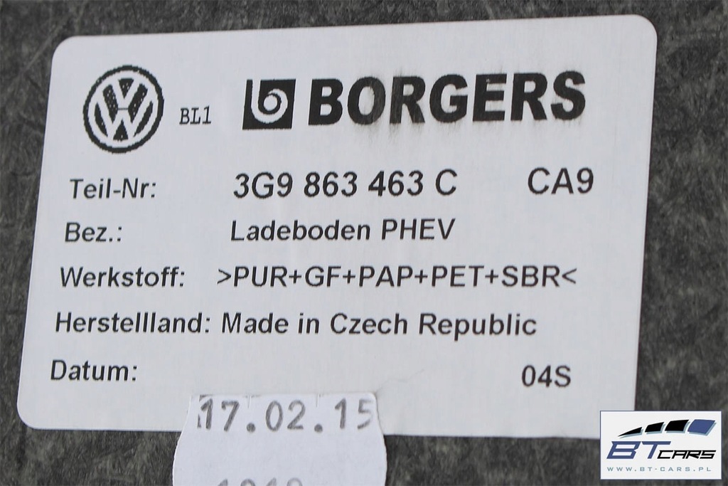 фото №14, Vw passat b8 kombi обшивка + килимок багажника 3g9867428p 3g9858831 3g9858832