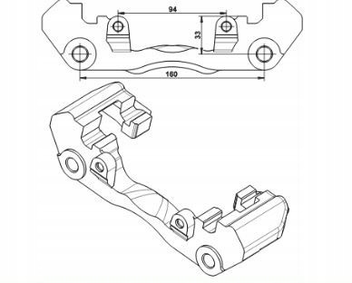 фото №1, Ate 11.8170-0510.1 кронштейн, супорт гальмівний