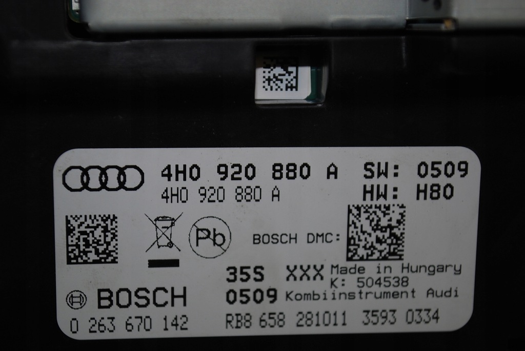 фото №15, Лічильник audi a8 d4 3.0 tdi usa справний 4h0920880a