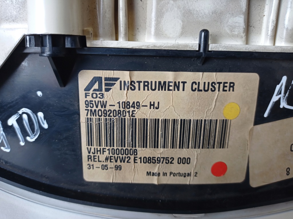 фото №6, Лічильник прилади ford galaxy 1.9 tdi 308 tyś 7m0920801e