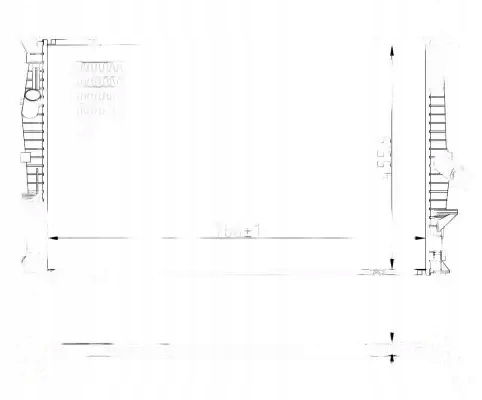 Купить Радиатор воды 59293 nrf ford transit