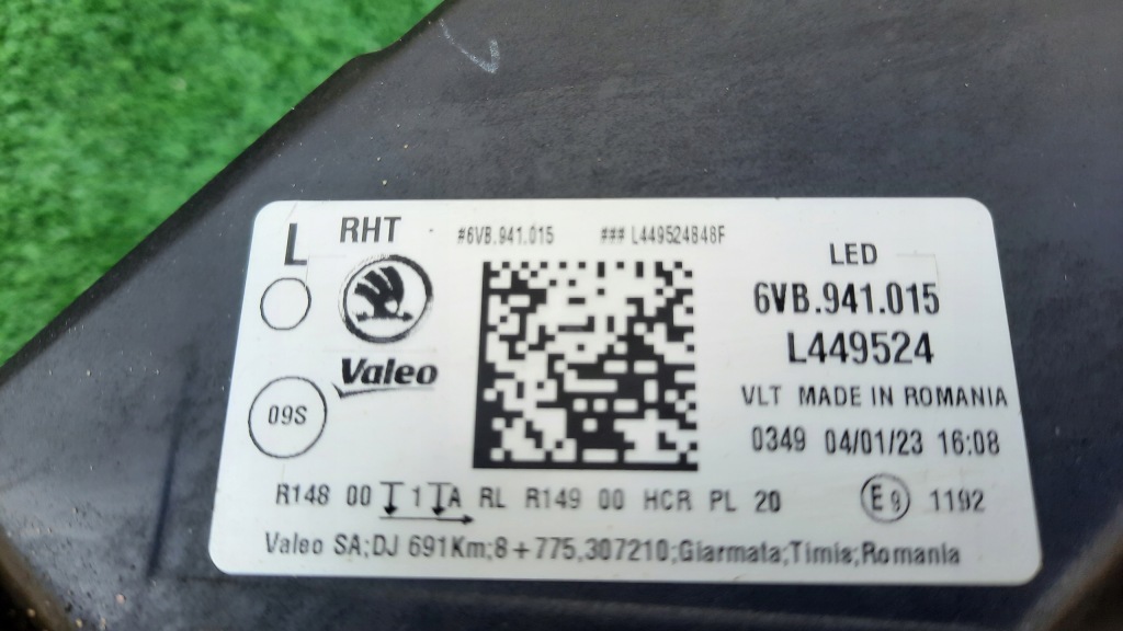фото №5, Skoda fabia 4 iv 6vb full led лампа передняя