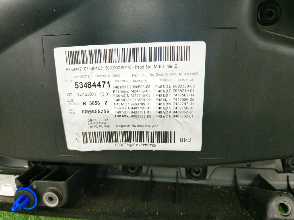 фото №10, Bmw x1 f48 середина сиденья заднее сиденье обшивки обивка czarna кожа