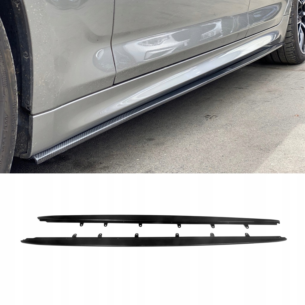 фото №9, Карбоновые накладки накладки pod пороги do bmw g30/g31/f90 lci m-performance