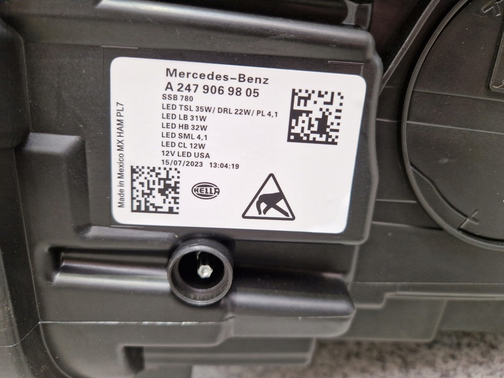 фото №10, Mercedes glb w247 h247 x247 лампи передні ліва права led multibeam usa