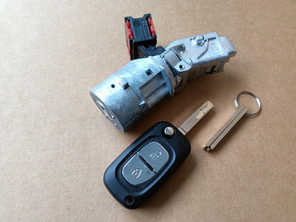 фото №10, Nowa kpl замок запалювання колодка ключ pod pilot 2 кнопки renault clio 3 iii