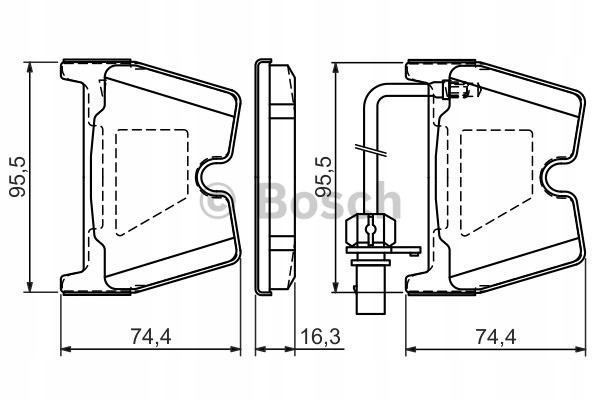 фото №15, Bosch 986 494 216 набір гальмівних колодок гальмівних, гальма дискові