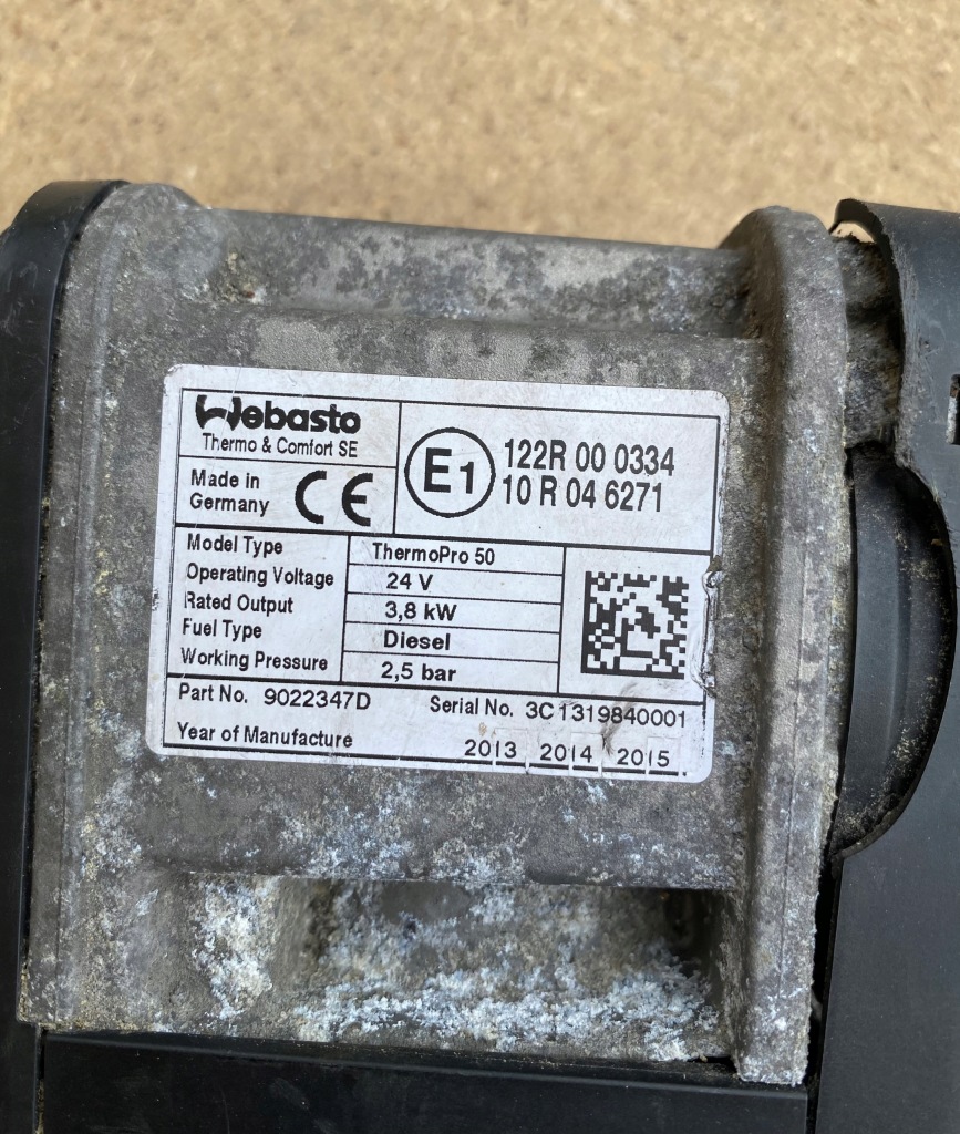 фото №4, Webasto thermopro 50 mercedes actros mp4 9022347d